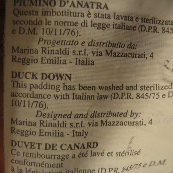 MARINA SPORT Women's Gray Duck Down Quilted Puffer Jacket, Size M-L. Italy - Picture 11 of 16